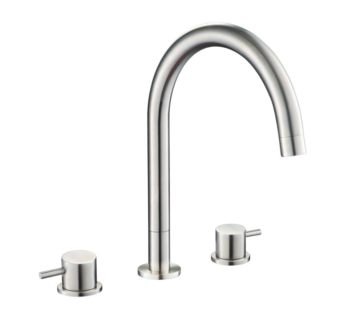 JTP Inox Deck Mounted Basin Mixer - Stainless Steel - IX193 - TAP 'N' SHOWER