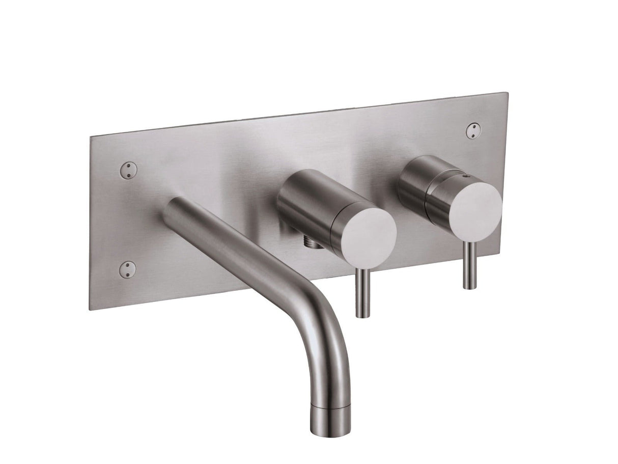 JTp Inox Bath Shower Mixer - Stainless Steel - IX273 - TAP 'N' SHOWER