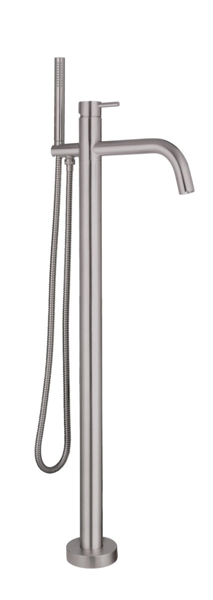 JTP Inox Floor Standng Bath Shower Mixer - Stainless Steel - IX534