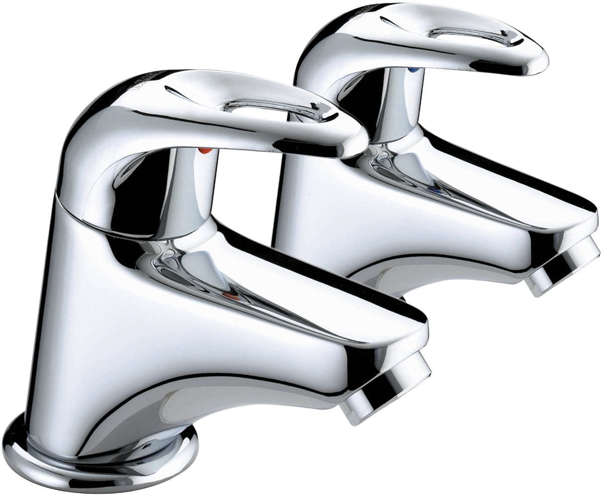 Bristan Java Round Bath Taps - Chrome Plated - J 3/4 C