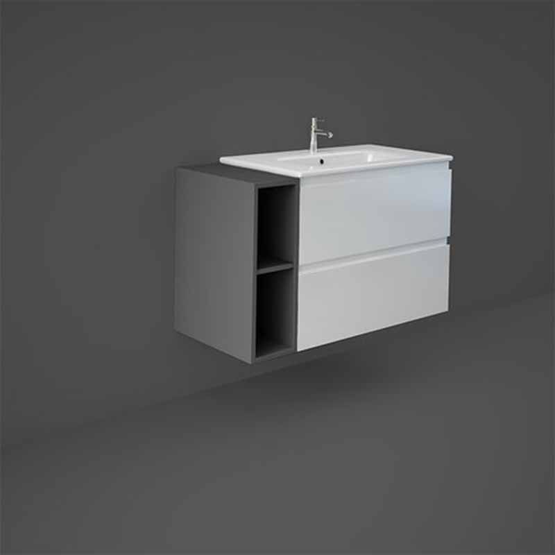 RAK Joy Open Storage Unit 200mm - Grey - JOYOS020MGY - TAP 'N' SHOWER