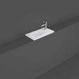 Rak Joy Drop - In Washbasin 1 Tap Hole 40cm - Pure White - JOYWB4106AWHA - TAP 'N' SHOWER