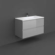 Rak Joy Wall Hung Vanity Unit 1000mm - Urban Grey - JOYWH100UGY - TAP 'N' SHOWER