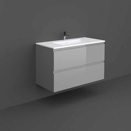 Rak Joy Wall Hung Vanity Unit 1000mm - Urban Grey - JOYWH100UGY - TAP 'N' SHOWER