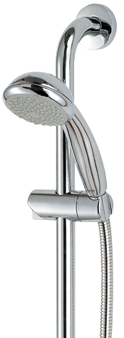 Rada EV Contemporary Chrome Slide Rail Shower Kit - 2.1642.001 - TAP 'N' SHOWER