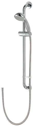 Rada EV Heavy Duty Chrome Shower Rail Kit - 2.1642.002 - TAP 'N' SHOWER