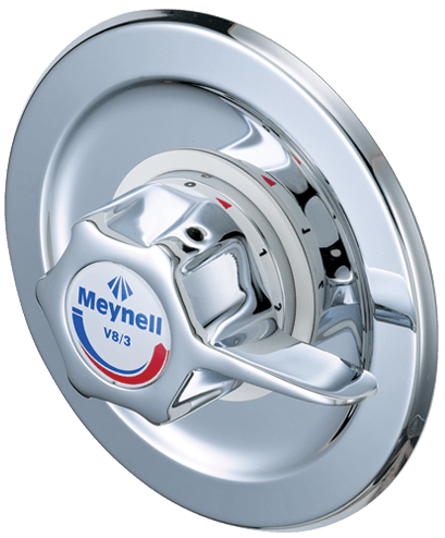 Rada Meynell V8/3 BL Single Sequential Chrome Thermostatic Mixing Valve - PRSM0625P - TAP 'N' SHOWER