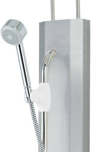 Rada PA - V8F Satin Stainless Steel Shower Panel Assembly - 1.1613.048 - TAP 'N' SHOWER