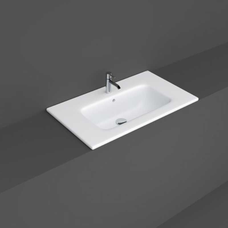 RAK Joy Pure White Wash Basin 810mm x 465mm - White - JOYDI08101WH - TAP 'N' SHOWER