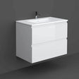 RAK Joy Wall Hung Vanity Unit 800mm - Pure White - JOYWH080PWH - TAP 'N' SHOWER