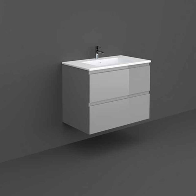 RAK Joy Wall Hung Vanity Unit 800mm - Urban Grey - JOYWH080UGY - TAP 'N' SHOWER