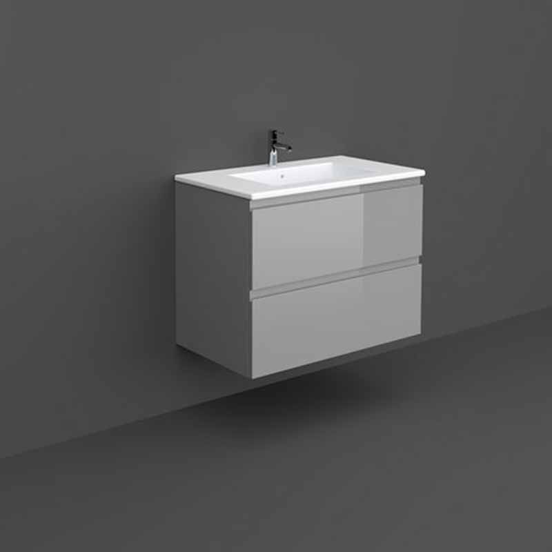 RAK Joy Wall Hung Vanity Unit 800mm - Urban Grey - JOYWH080UGY - TAP 'N' SHOWER