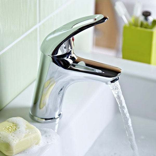 Bristan Java Clicker Waste Small Mono Basin Mixer Tap - Chrome Plated