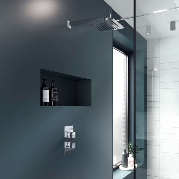 Nuie Dual Handle Series L Concealed Shower Valve- Chrome - JTY301