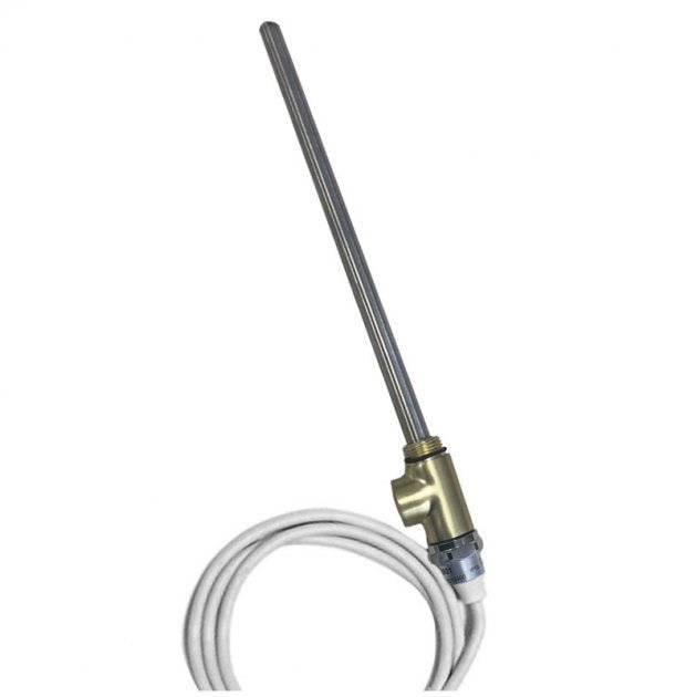 JTP Standard Heating Element 600 Watts with T - Piece - Brushed Brass - ELE600WBBR - TAP 'N' SHOWER