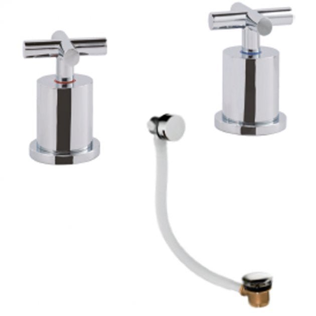 JTP Solex Panel Valves With Slim Click Clack - Chrome - 66809HACC - TAP 'N' SHOWER