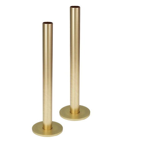 JTP Vos Set of Pipe and Flanges for Radiators Valves - Brushed Brass - 23PFBBR - TAP 'N' SHOWER