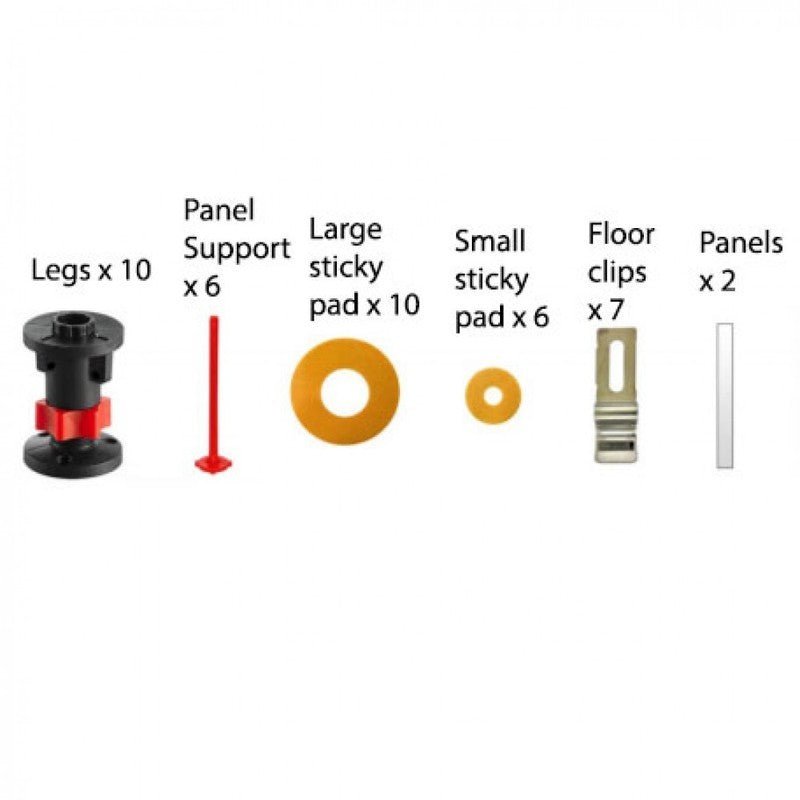 Just Trays Evolved Rectangular Riser Panel Kit for Trays up - to 1800mm Wide - Gloss White - EP1810100 - TAP 'N' SHOWER