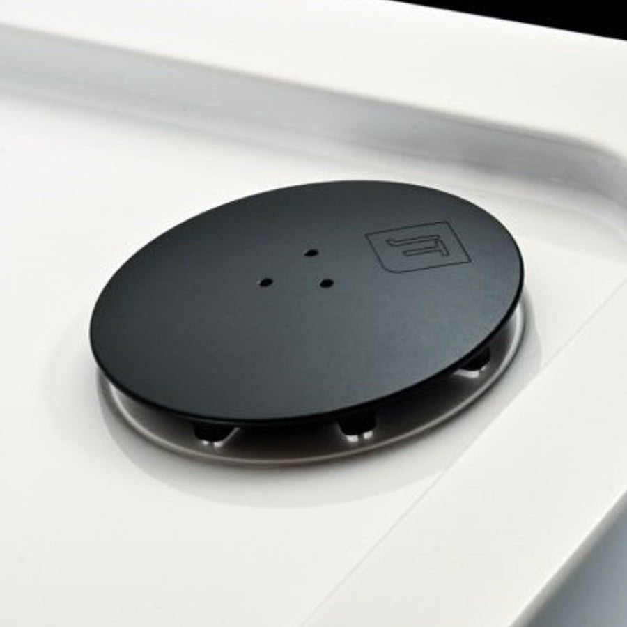 Just Trays Black Fusion Waste Cover - LPWT016 - TAP 'N' SHOWER