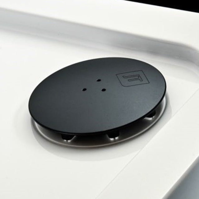 Just Trays Black Fusion Waste Cover - LPWT016 - TAP 'N' SHOWER