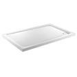 Just Trays JT Fusion 1500x900mm white flat top rectangular shower tray with waste