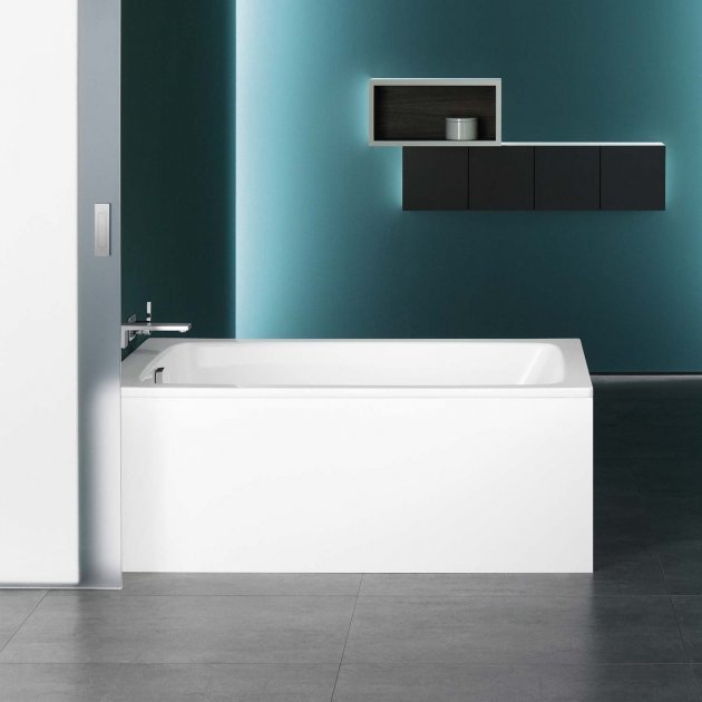 Kaldewei Cayono 2 Tap Hole Rectangular Steel Bath 1700mm x 750mm - White - 275020000001 - TAP 'N' SHOWER