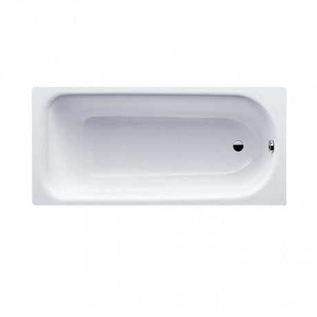 Kaldewei Eurowa 0 Tap Hole Rectangular Steel Bath 1600mm x 700mm - White - 119700010001 - TAP 'N' SHOWER
