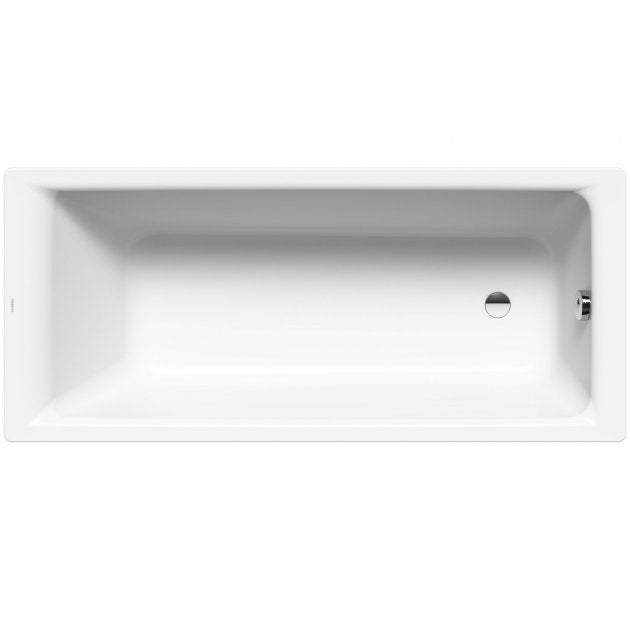 Kaldewei Puro 2 Tap Hole Rectangular Steel Bath 1800mm x 800mm - White - 256320000001 - TAP 'N' SHOWER