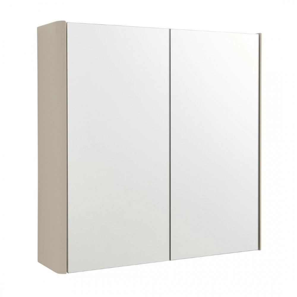 Kartell Arc Mirror Cabinet 600mm - Matt Cashmere - ARC600MIR - C - TAP 'N' SHOWER