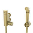 Kartell Douche Kit with Thermostatic Mixing Valve and Brass Spray Head - Brushed Brass - SHO051DB - TAP 'N' SHOWER