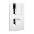 Kartell Element Concealed thermostatic shower valve in chrome with modern design
