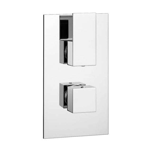 Kartell Element Concealed thermostatic shower valve in chrome with modern design