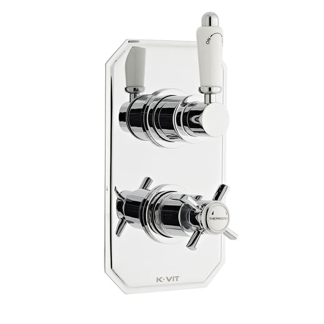 Kartell Klassique Concealed Thermostatic Shower Valve Diverter - Chrome - SHO043KL - TAP 'N' SHOWER