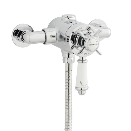 Kartell Klassique Exposed Thermostatic Shower Valve - Chrome - SHO044KL - TAP 'N' SHOWER