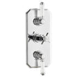 Kartell Klassique Triple Concealed Shower Valve Traditional Handle 2 Way - Chrome - SHO041KL - TAP 'N' SHOWER
