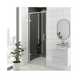 Kartell KV8 Chrome 800mm Hinged Shower Door 8mm Glass - EIGHT800HD - TAP 'N' SHOWER