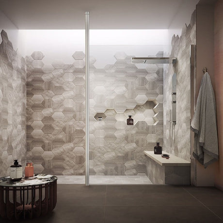 Kartell KV8 Wet Room Shower Screen Adjustable Floor to Ceiling Post - Chrome - EIGHT201WP - TAP 'N' SHOWER
