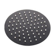 Kartell Nero Round Slimline Drench Shower Head 250mm - Matt Black - SHO153NR - TAP 'N' SHOWER