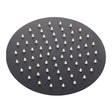 Kartell Nero Round Slimline Drench Shower Head 300mm - Matt Black - SHO154NR - TAP 'N' SHOWER