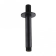 Kartell Nero Round Ceiling Mounted Shower Arm - Matt Black - SHO151NR - TAP 'N' SHOWER
