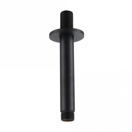 Kartell Nero Round Ceiling Mounted Shower Arm - Matt Black - SHO151NR - TAP 'N' SHOWER