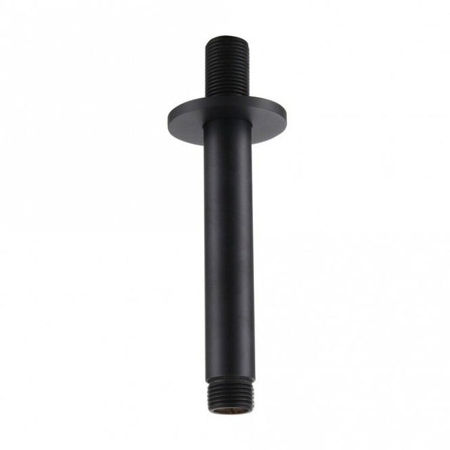 Kartell Nero Round Ceiling Mounted Shower Arm - Matt Black - SHO151NR - TAP 'N' SHOWER