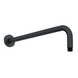 Kartell Nero Round Wall Mounted Shower Arm - Matt Black - SHO150NR - TAP 'N' SHOWER