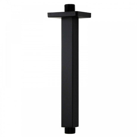 Kartell Nero Square Ceiling Mounted Shower Arm - Matt Black - SHO156NS - TAP 'N' SHOWER