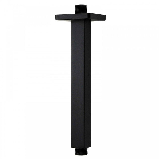 Kartell Nero Square Ceiling Mounted Shower Arm - Matt Black - SHO156NS - TAP 'N' SHOWER