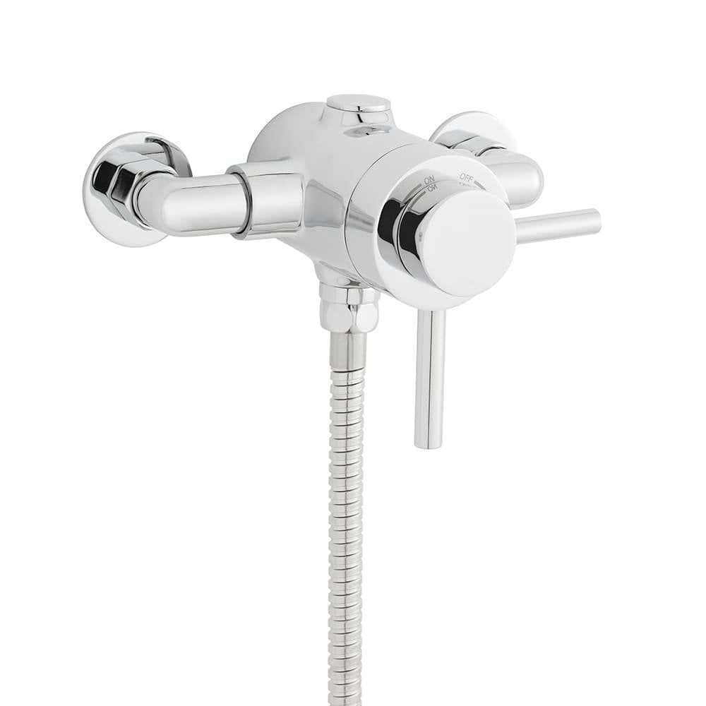 Kartell Plan Exposed thermostatic shower valve in chrome with modern design