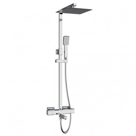 Kartell Pure Drencher Bar Shower with Sliding Handset & Bath Filler Spout - Chrome - SHO031PU - TAP 'N' SHOWER