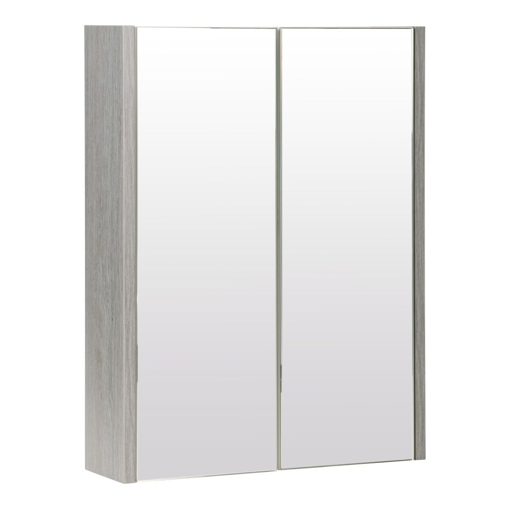 Kartell Purity 500mm Mirror Cabinet - Silver Oak - PSO500MIR - TAP 'N' SHOWER