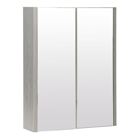 Kartell Purity 500mm Mirror Cabinet - Silver Oak - PSO500MIR - TAP 'N' SHOWER