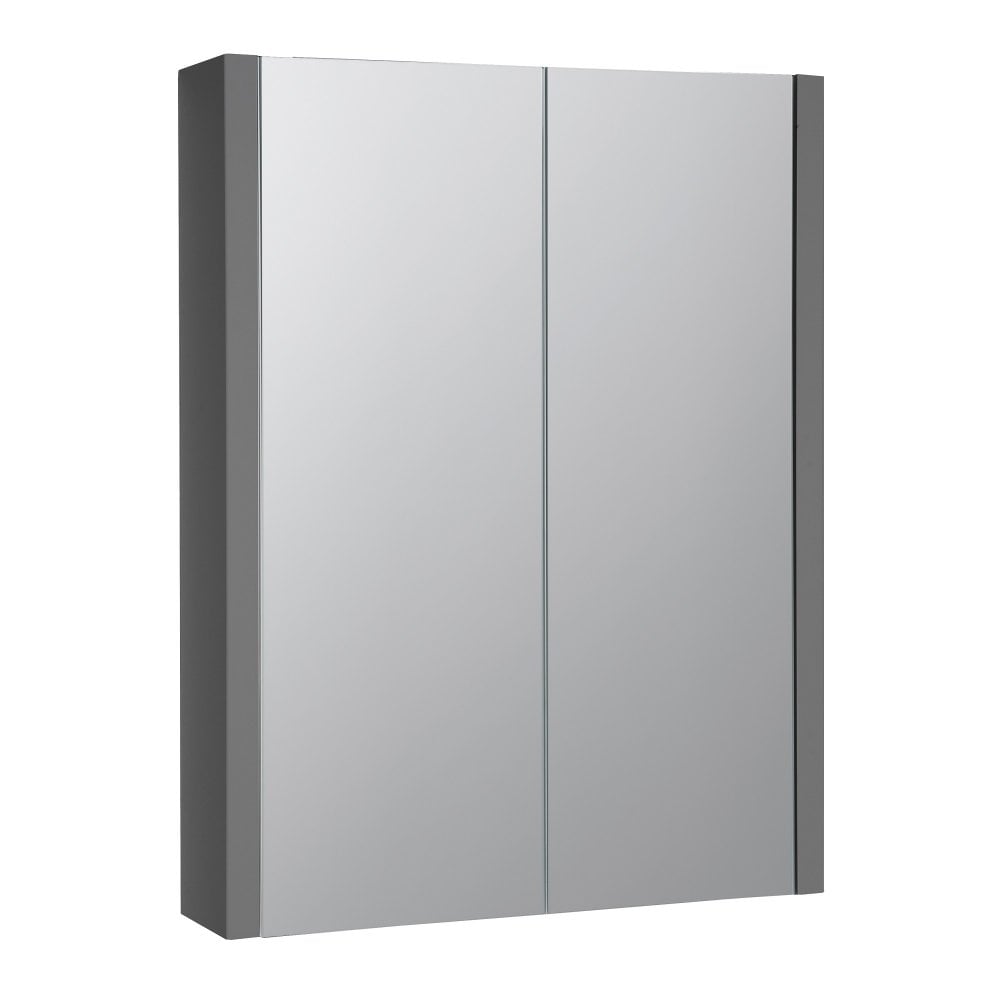 Kartell Purity Mirror Cabinet Storm 500mm - Grey Gloss - FUR118PU - TAP 'N' SHOWER